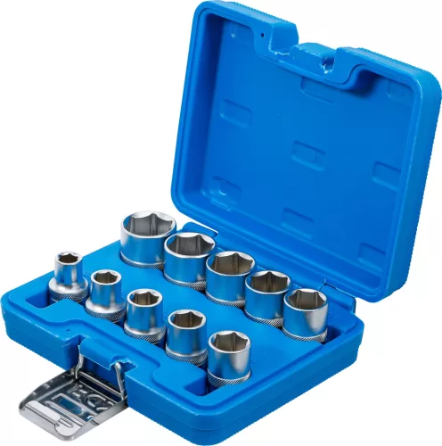 BGS technic Dugókulcsfej készlet colos Pro Torque hatszög fejekkel, 1/2”, 3/8”–15/16”, 10 részes (BGS 2434)