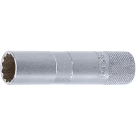   BGS technic 16mm-es gyújtógyertya kulcs, gumival, 12 pontos, gumi betét (BGS 2448)