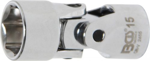 BGS technic 3/8" Univerzális csuklós dugókulcs, 15 mm (BGS 2455)