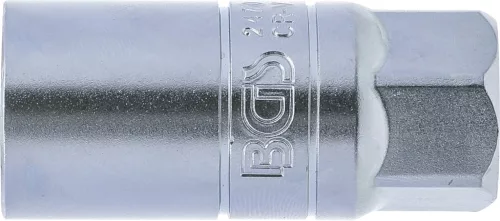 BGS technic Gyújtógyertya kulcs, szatén króm galvanizált, 1/2", 20.8mm (BGS 2470)
