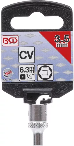 BGS technic 1/4" "Pro Torque" dugókulcs, 3,5 mm (BGS 2473)