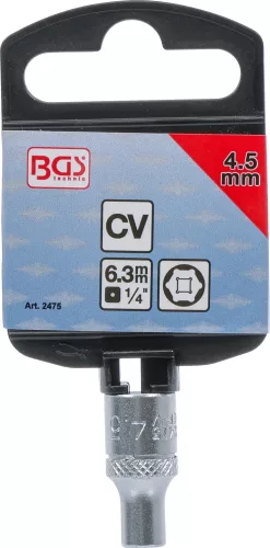 BGS technic 1/4" "Pro Torque" dugókulcs, 4,5 mm (BGS 2475)