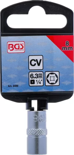 BGS technic 1/4" "Pro Torque" dugókulcs, 8 mm (BGS 2480)