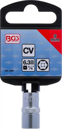 BGS technic 1/4" "Pro Torque" dugókulcs, 9 mm (BGS 2481)
