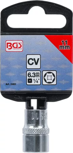 BGS technic 1/4" "Pro Torque" dugókulcs, 11 mm (BGS 2483)