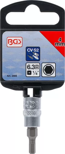 BGS technic Imbusz bitfej 1/4" 4mm (BGS 2498)