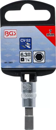 BGS technic Imbusz bitfej 1/4" 7mm (BGS 2501)