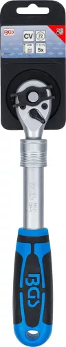 BGS technic Racsnis hajtókar teleszkópos kivitelben, 3/8”, 240–345 mm, 72 fog  (25121)