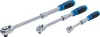 BGS technic Racsnis hajtókar készlet teleszkópos kivitelben, 1/4”, 3/8” és 1/2”, 72 fog, 3 részes (25123)