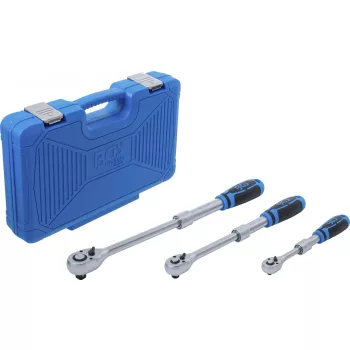   BGS technic Racsnis kulcs készlet | kihúzható | 6,3 mm (1/4") - 10 mm (3/8") - 12,5 mm (1/2") | 3 darabos (25123)
