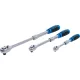 BGS technic Racsnis hajtókar készlet teleszkópos kivitelben, 1/4”, 3/8” és 1/2”, 72 fog, 3 részes (25123)