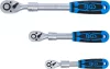 BGS technic Racsnis hajtókar készlet teleszkópos kivitelben, 1/4”, 3/8” és 1/2”, 72 fog, 3 részes (25123)
