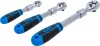 BGS technic Racsnis hajtókar készlet teleszkópos kivitelben, 1/4”, 3/8” és 1/2”, 72 fog, 3 részes (25123)