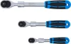 BGS technic Racsnis hajtókar készlet teleszkópos kivitelben, 1/4”, 3/8” és 1/2”, 72 fog, 3 részes (25123)