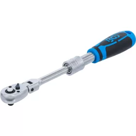   BGS technic Racsnis hajtókar teleszkópos és billenthető fejjel, 1/4”, 210–250 mm, 72 fog (25125)