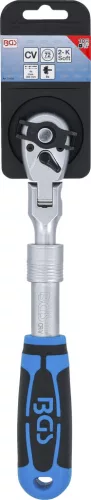 BGS technic Racsnis hajtókar teleszkópos és billenthető fejjel, 3/8”, 260–365 mm, 72 fog (25126)