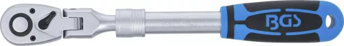 BGS technic Racsnis hajtókar teleszkópos és billenthető fejjel, 1/2”, 350–490 mm, 72 fog (25127)