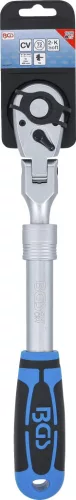 BGS technic Racsnis hajtókar teleszkópos és billenthető fejjel, 1/2”, 350–490 mm, 72 fog (25127)