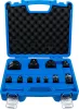 BGS technic Ütvecsavarozó adapter- és kardáncsukló készlet 1/4”–1”, 11 részes, króm-molibdén acél (BGS 25140)