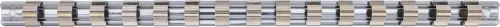 BGS technic Dugókulcs tartó sín, 15 részes, 1/2" (BGS 2540)
