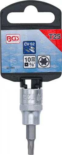 BGS technic Torx bitfej 3/8" nem fúrt, T25 (BGS 2543)