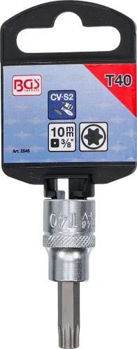 BGS technic Torx bitfej 3/8" nem fúrt, T40 (BGS 2546)