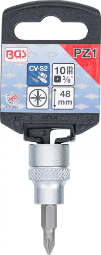 BGS technic PZ-típusú bitfej 3/8" #1 (BGS 2550)