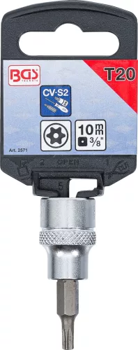 BGS technic Torx bitfej 3/8" fúrt, T20 (BGS 2571)