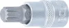 BGS technic Bitfej, 3/8", Spline típusú 12mm (BGS 2587)