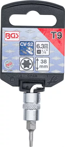 BGS technic Torx bitfej 1/4" T9 (BGS 2588)