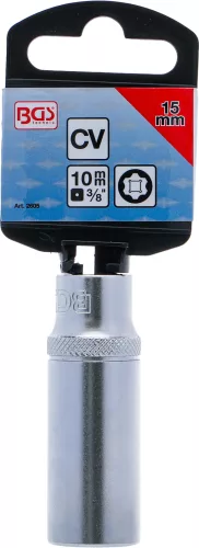 BGS technic 3/8" "Super Lock" hosszított dugókulcs, 15 mm (BGS 2605)