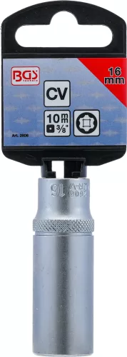 BGS technic 3/8" "Super Lock" hosszított dugókulcs, 16 mm (BGS 2606)