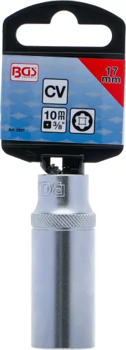 BGS technic 3/8" "Super Lock" hosszított dugókulcs, 17 mm (BGS 2607)