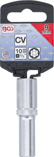 BGS technic 3/8" "Super Lock" hosszított dugókulcs, 9 mm (BGS 2611)