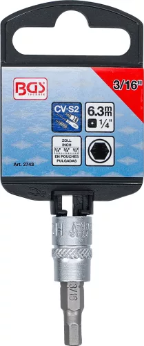 BGS technic Imbusz kulcs 3/16", 1/4" csatlakozás (BGS 2743)