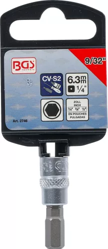BGS technic Imbusz kulcs 9/32", 1/4" csatlakozás (BGS 2746)