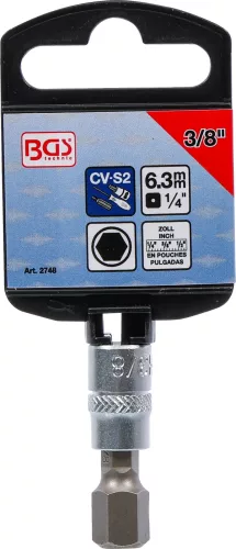 BGS technic Imbusz kulcs 3/8", 1/4" megvezetésű (BGS 2748)