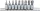 BGS technic Imbusz bitfej készlet colos méretekkel, 1/4”, 3/32”–3/8”, 9 részes (BGS 2749)