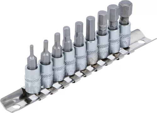 BGS technic Imbusz bitfej készlet colos méretekkel, 1/4”, 3/32”–3/8”, 9 részes (BGS 2749)