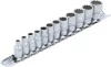 BGS technic Dugókulcsfej készlet colos tizenkétlapú fejekkel, 1/4”, 5/32”–9/16”, 12 részes (BGS 2755)