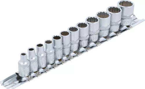 BGS technic Dugókulcsfej készlet colos tizenkétlapú fejekkel, 1/4”, 5/32”–9/16”, 12 részes (BGS 2755)