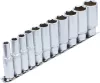 BGS technic Dugókulcsfej készlet hosszú colos hatszög fejekkel, 3/8”, 5/16”–7/8”, 11 részes (BGS 2756)