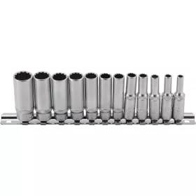   BGS technic Hosszított dugókulcs készlet 12 részes INCH-es (BGS 2757)