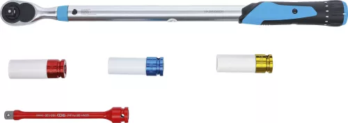 BGS Technic Nyomatékkulcs kerékcsere készlet, 1/2”, 40–200 Nm, 17–21 mm, 5 részes (BGS 2818)