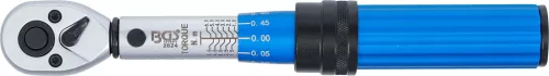 BGS technic Nyomatékkulcs 1/4”, 1–6 Nm, 72 fogú keskeny racsnifej, ±3% (BGS 2824)