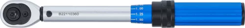BGS technic Nyomatékkulcs 1/4”, 5–25 Nm, 72 fogú keskeny racsnifej, ±3% (BGS 2825)