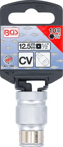 BGS technic 1/2" Adapter rögzítő golyóval 10 mm-es bitekhez (BGS 290)