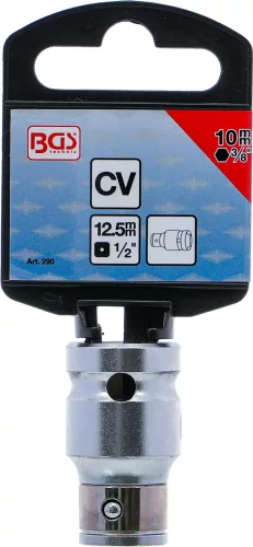 BGS technic 1/2" Adapter rögzítő golyóval 10 mm-es bitekhez (BGS 290)