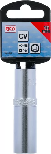 BGS technic 1/2" "Super Lock" hosszított dugókulcs, 15 mm (BGS 2945)