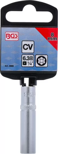 BGS technic 1/4" "Super Lock" hosszított dugókulcs, 8 mm (BGS 2968)